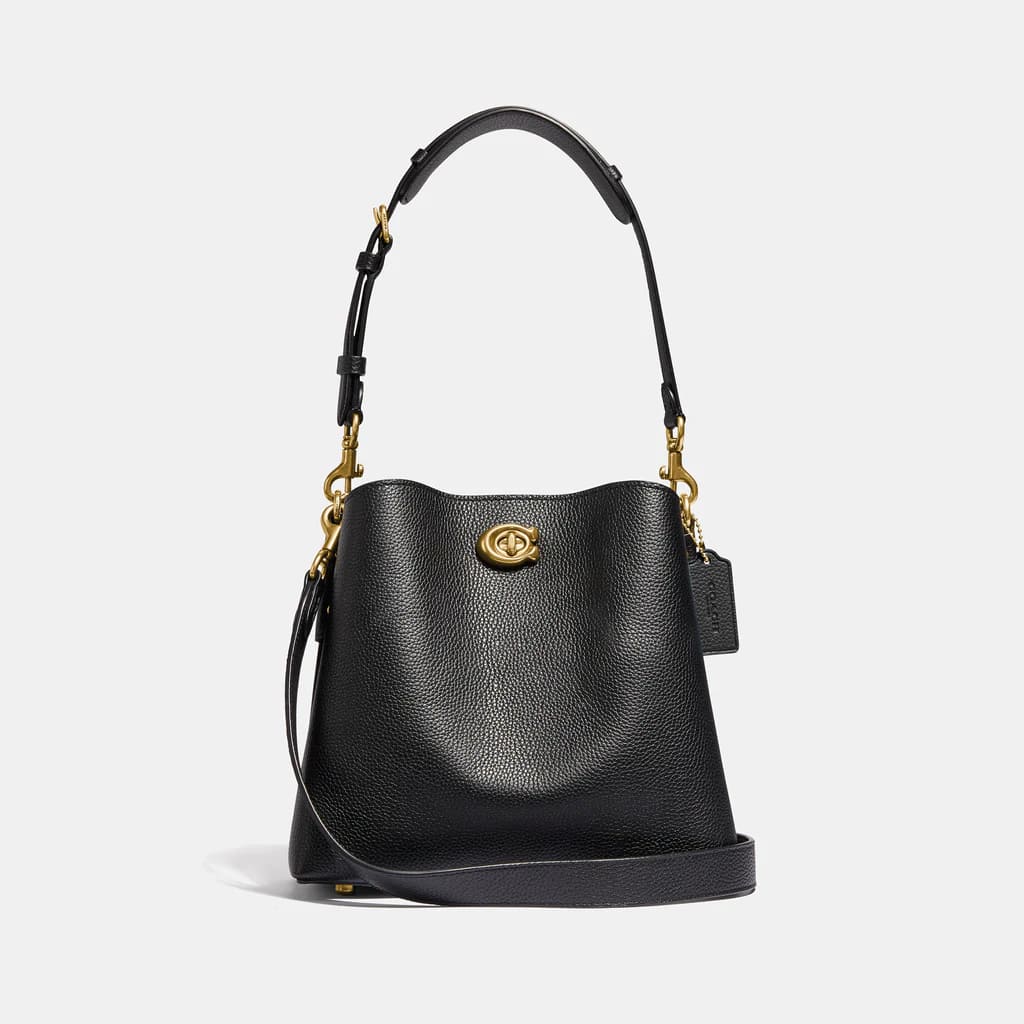 Coach bucket bag black sale