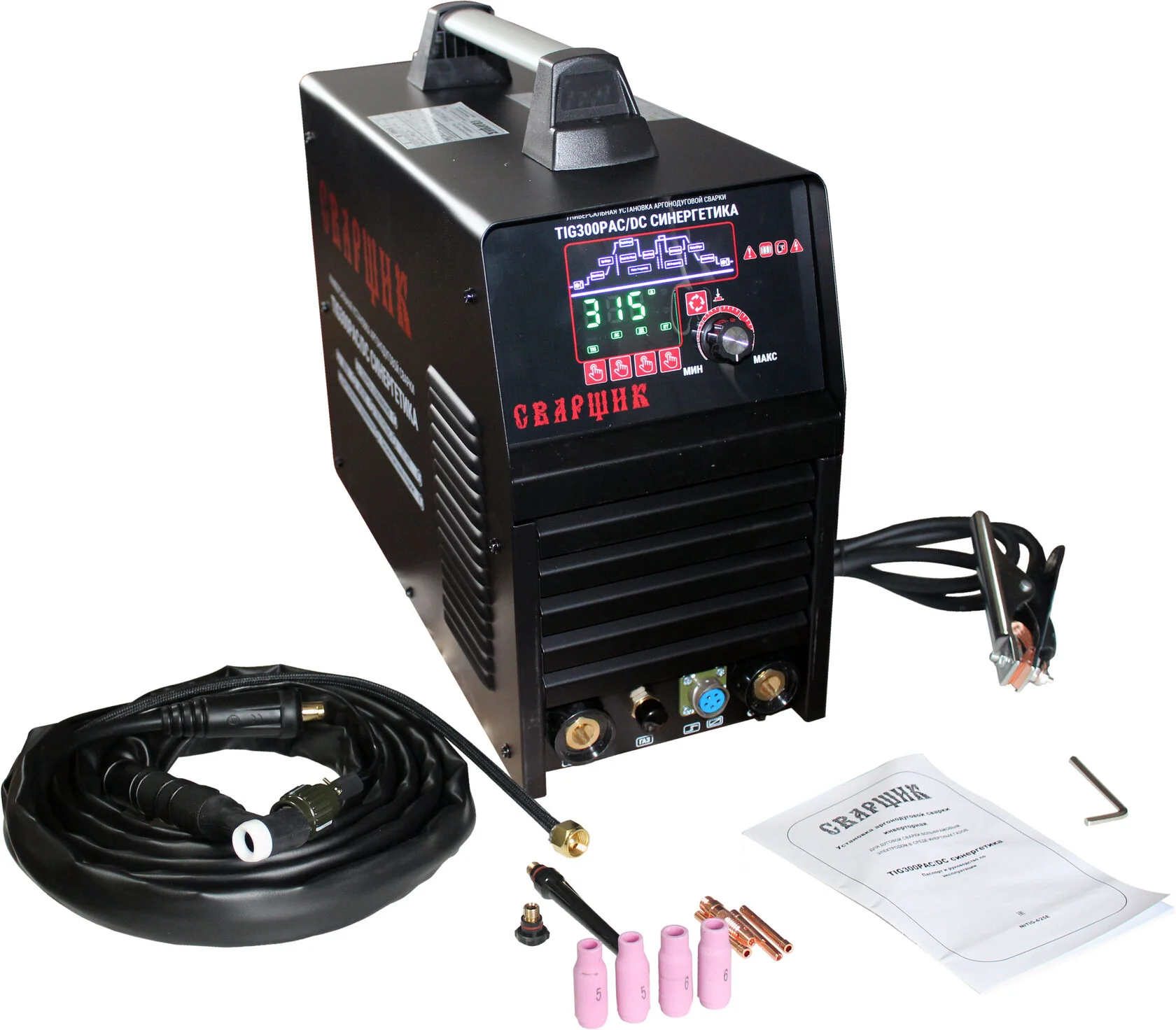 Установка инверторная СВАРЩИК TIG300P AC/DC СИНЕРГЕТИКА (230В) — изображение товара