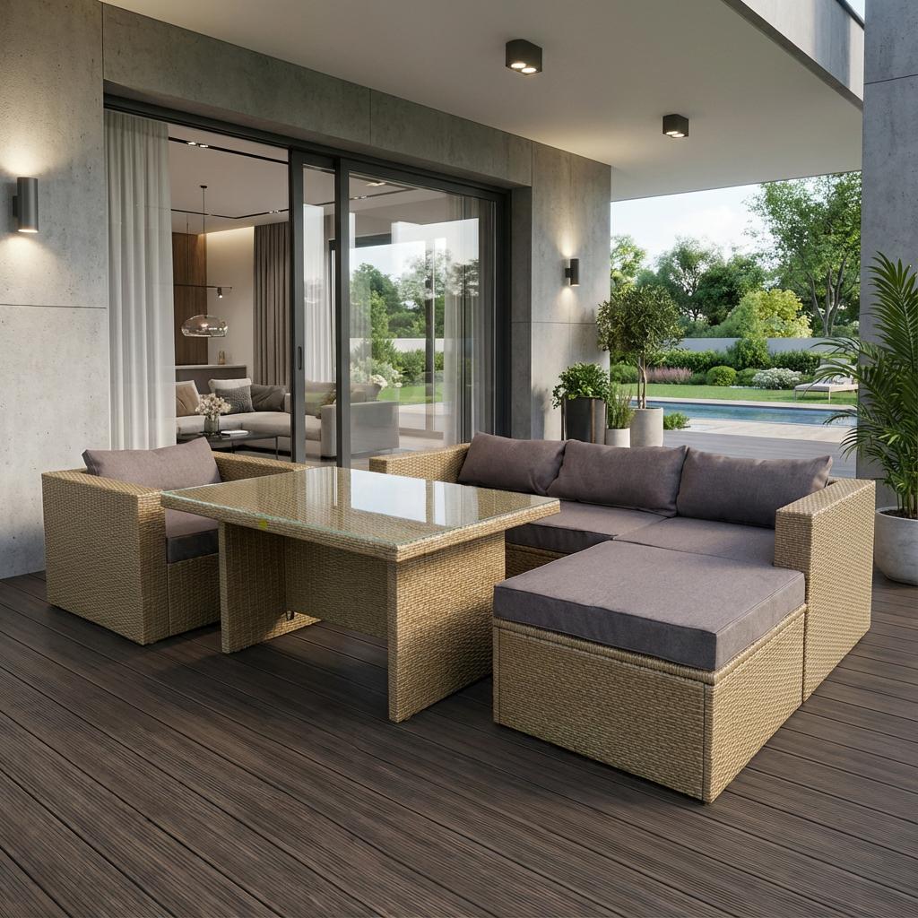 Ремонт мебельного комплекта из ротанга