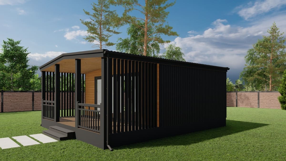 Бытовка стандартная 6 × 2,4 м