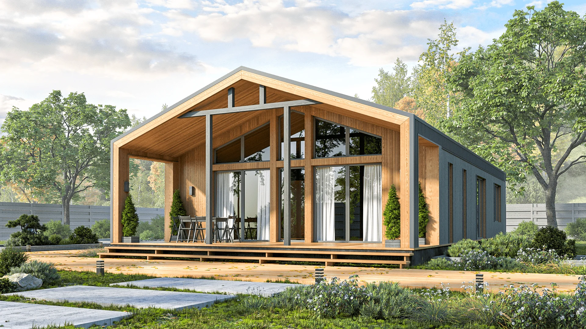 Fertighaus 133 m², 15,2 × 9,5 m