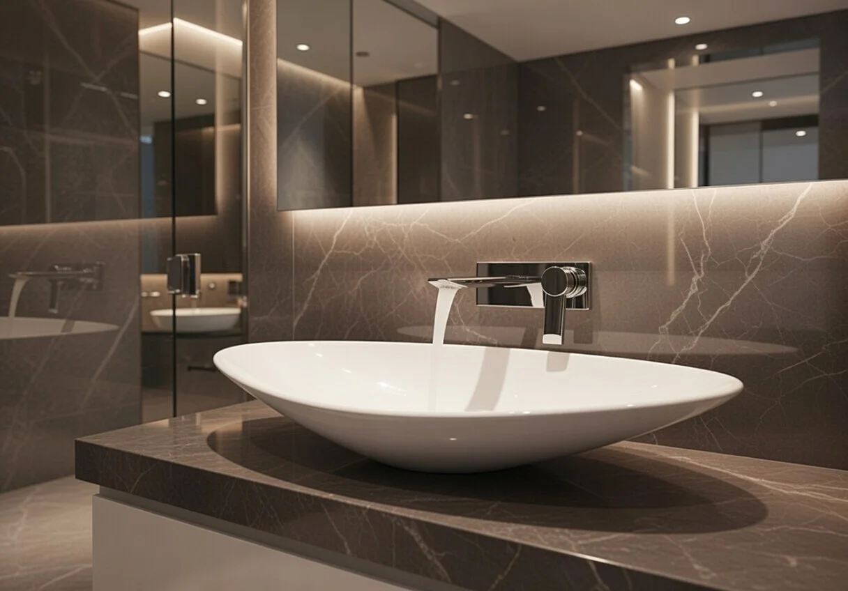 Дизайнерская раковина TRIN из акрилового камня Corian