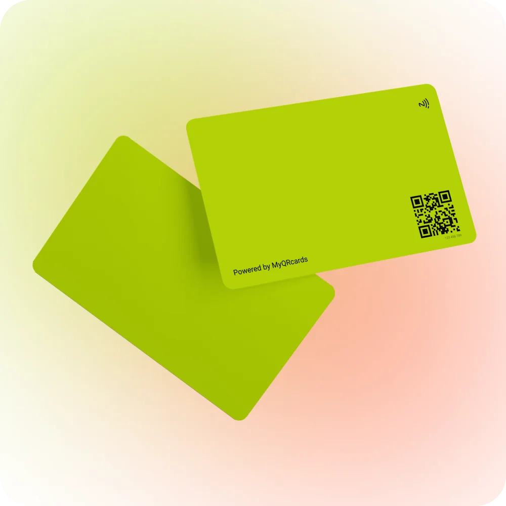 Пластиковая QR-визитка MyQRcards