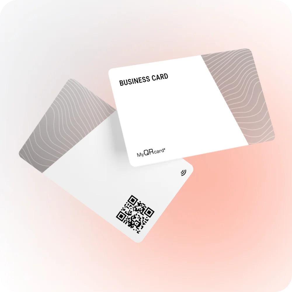 Бизнес-визитка с QR-кодом MyQRcards