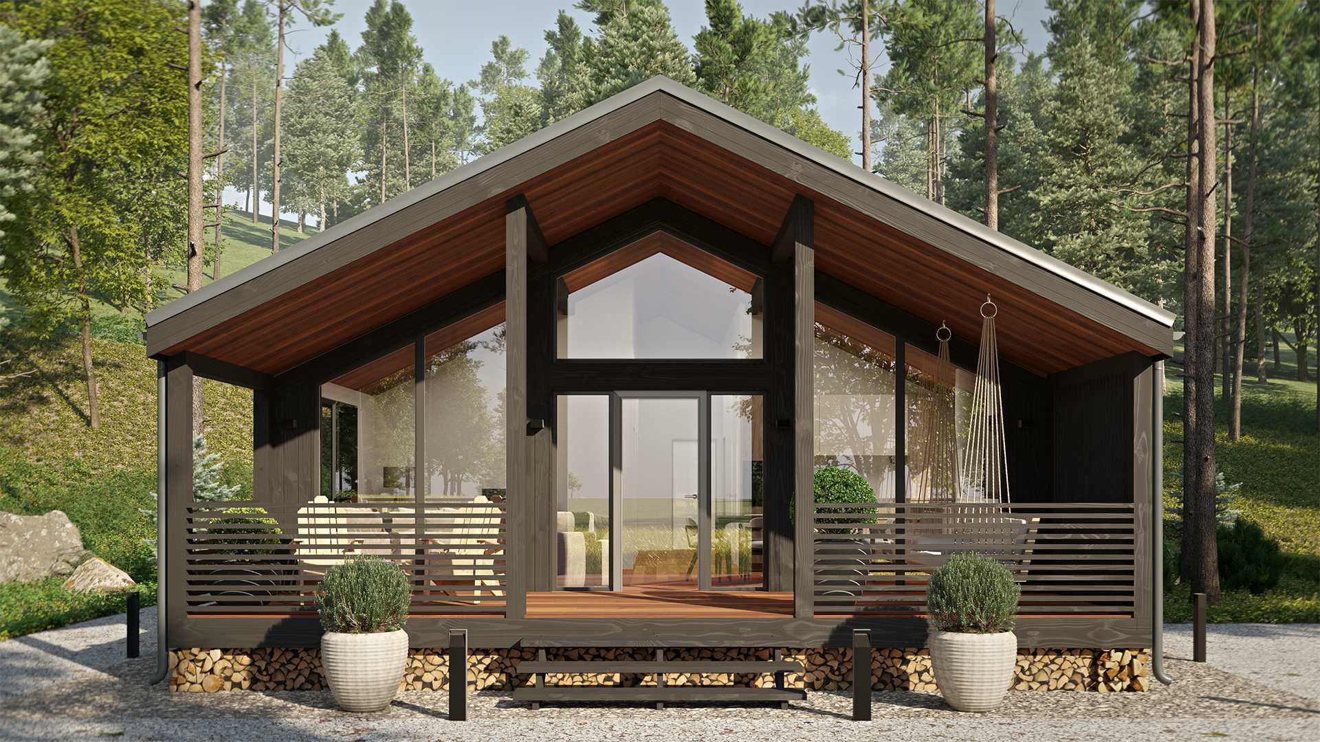 Fertighaus 100 m², 12 × 8,5 m