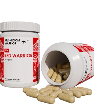 Red Warrior Lite: Лёгкая формула Красного Гриба в капсулах (400 мг)