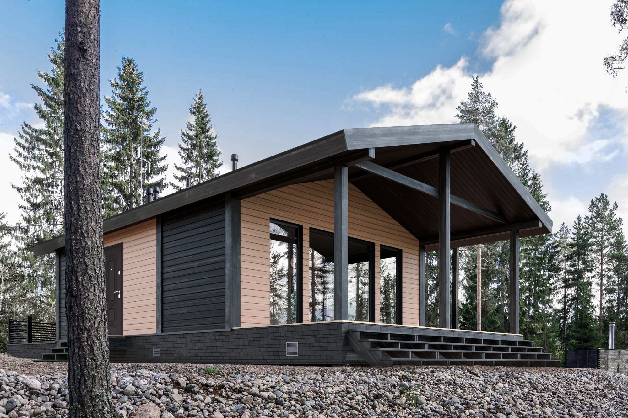 Fertighaus 45 m², 7,8 × 6 m