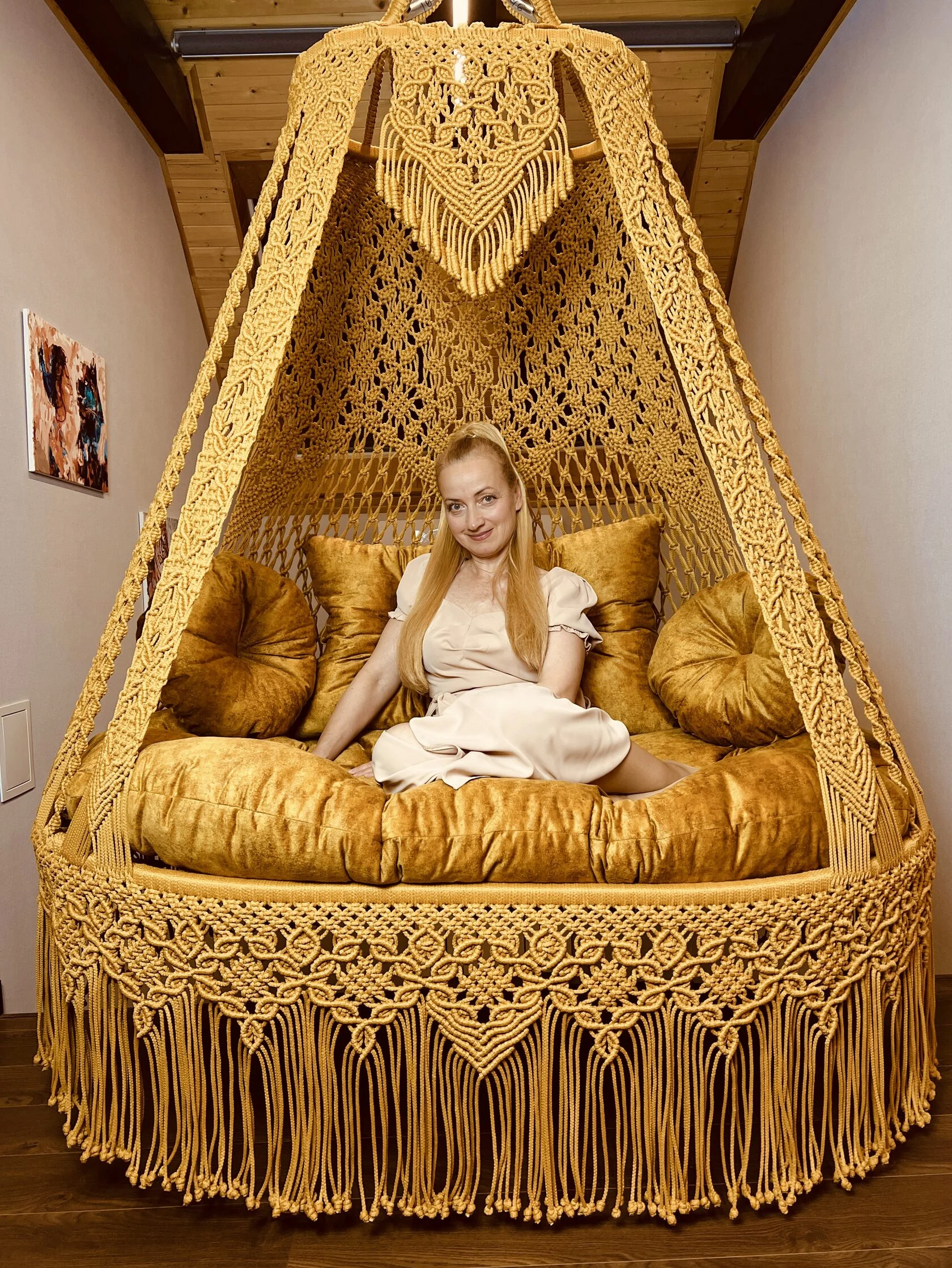Магазин мастера Подвесные кресла-качели (Марина) (oblako-gamak) на Ярмарке Мастеров | Краснодар