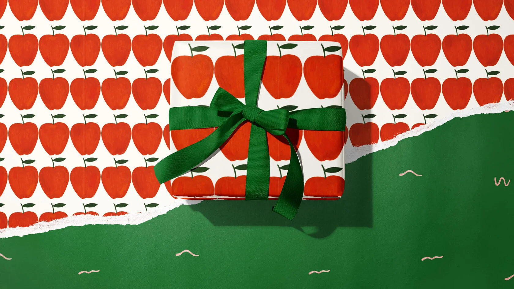 Упаковочная бумага О`Яблоки (двусторонняя) O Paper Упаковочная бумага О`Яблоки (двусторонняя) O Paper