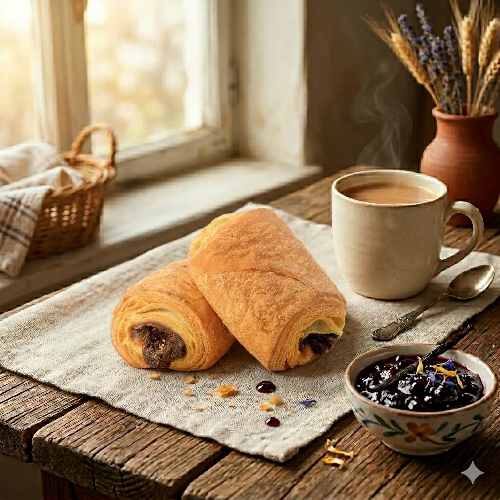 Слоёное печенье Лихачёвский Штрудель с черёмухой оптом от производителя