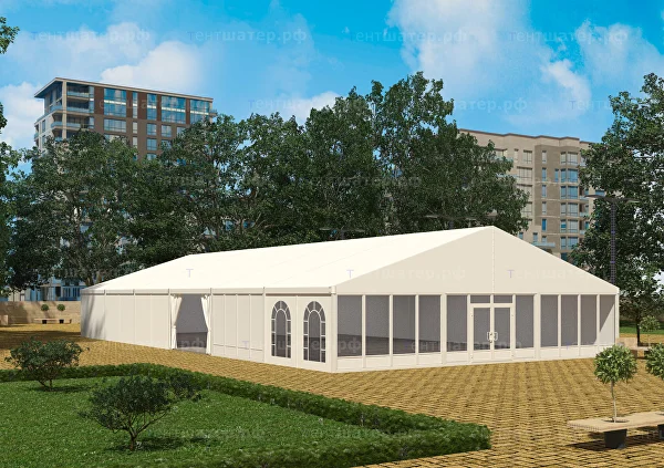 Двускатный шатёр 15×30 м в аренду