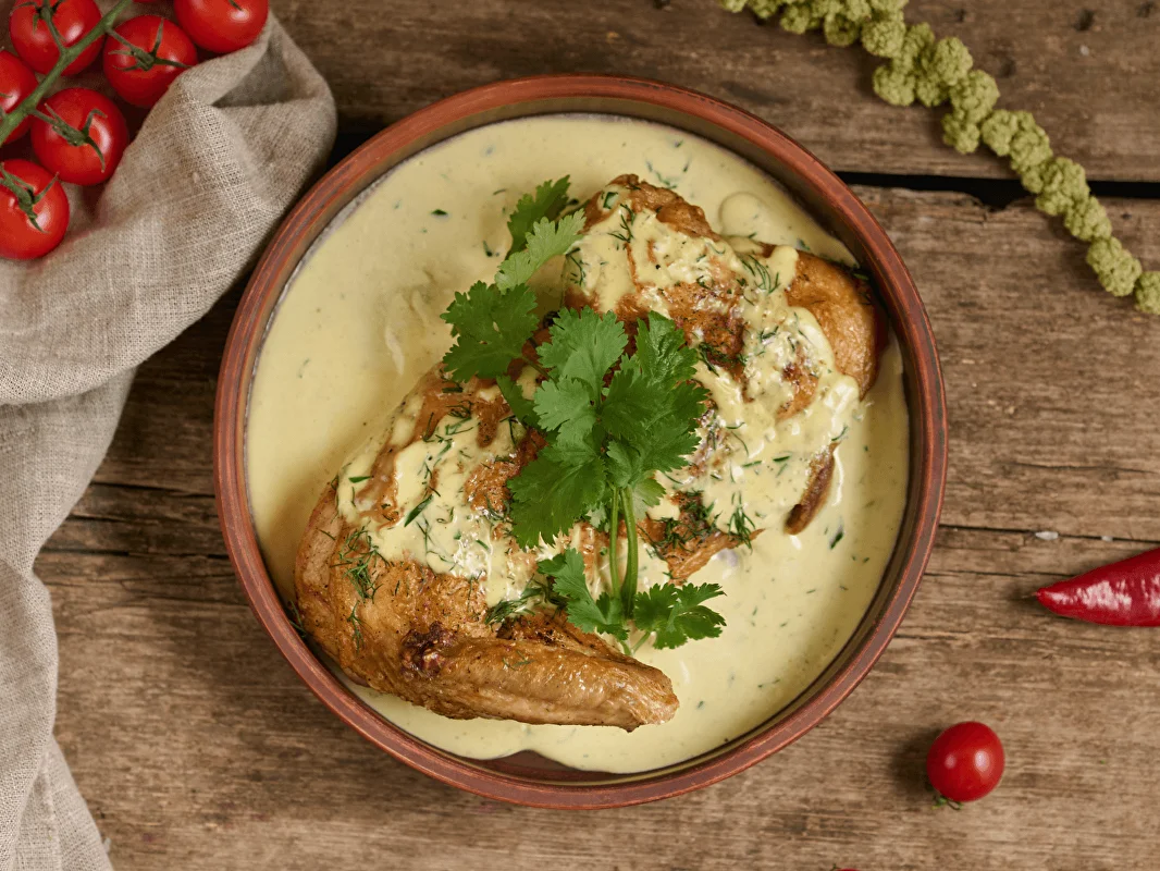Шкмерули в ресторане Ахали