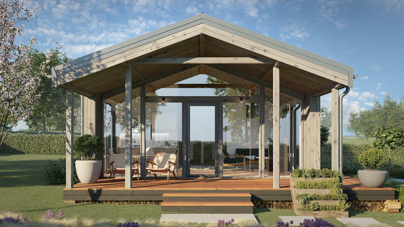 Fertighaus 65 m², 10 × 6,5 m