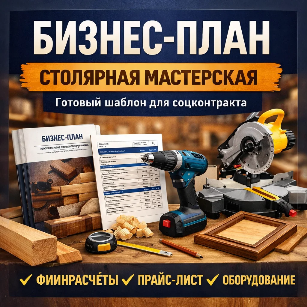 Бизнес-план столярной мастерской для соцконтракта