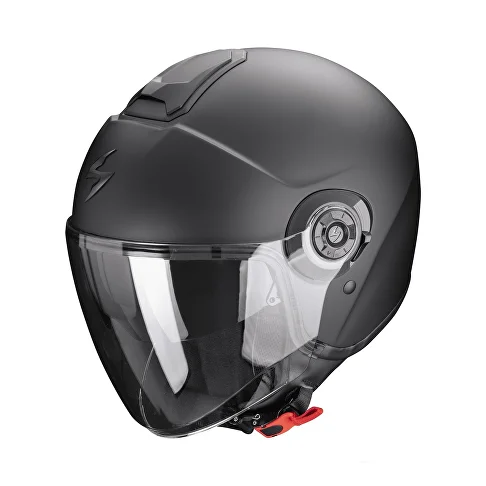 Открытый мотошлем SCORPION EXO-City 2 Solid M/BLK — примерка на Лиговском, 50Ф