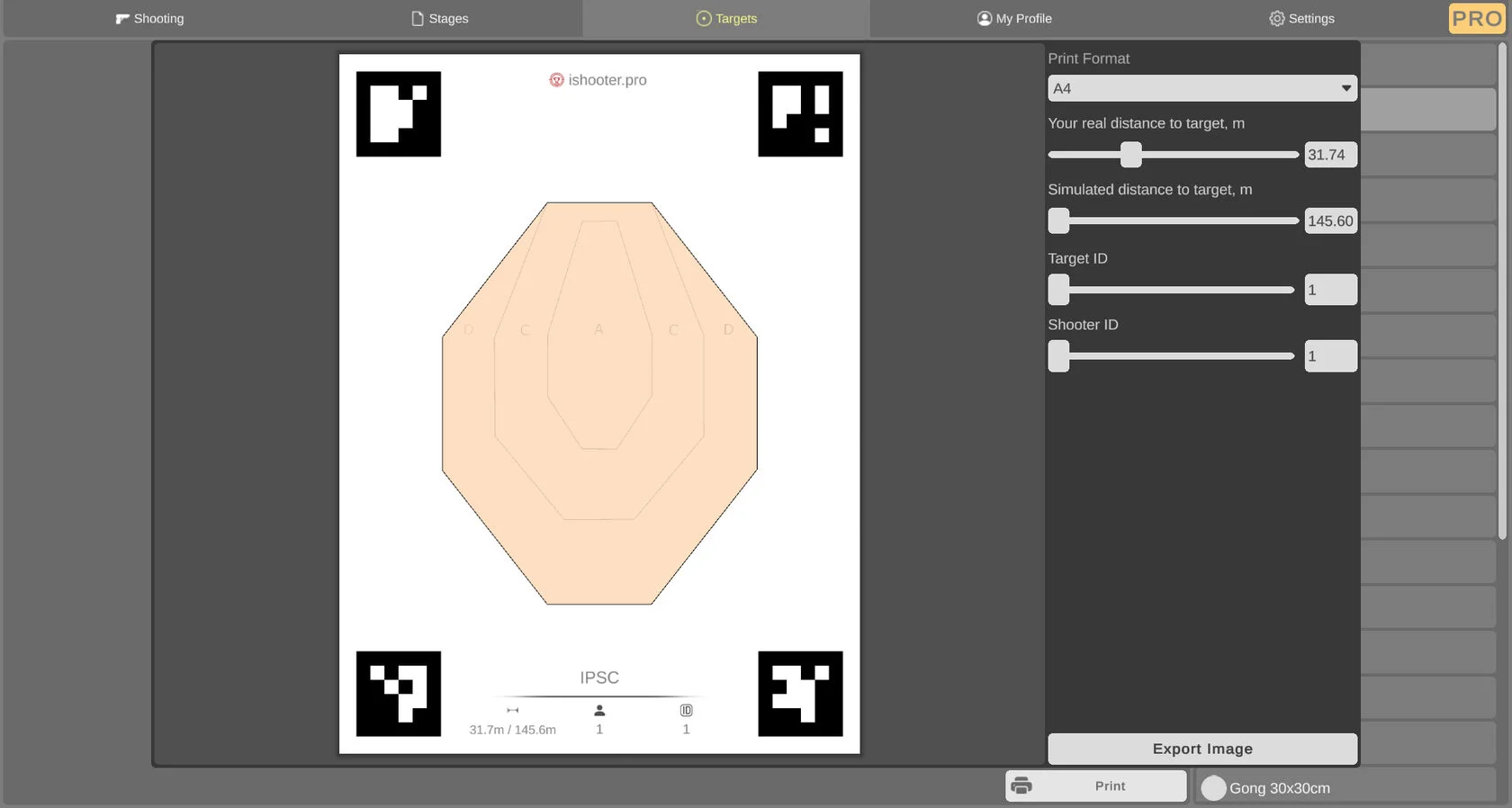 приложение для стрельбы