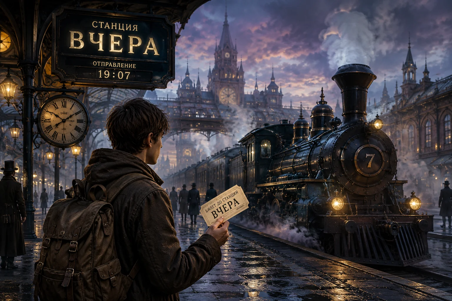 Иллюстрация к истории «Билет до станции «Вчера»»