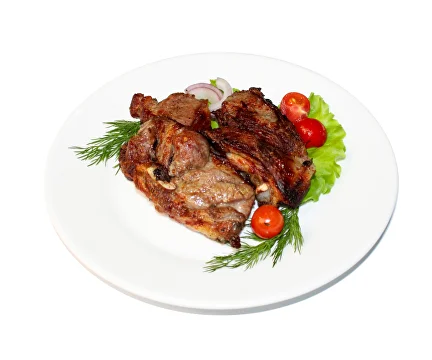 Шашлык из бараньей корейки на углях