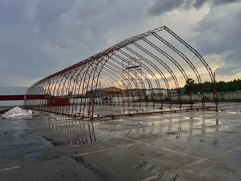 Каркасный ангар