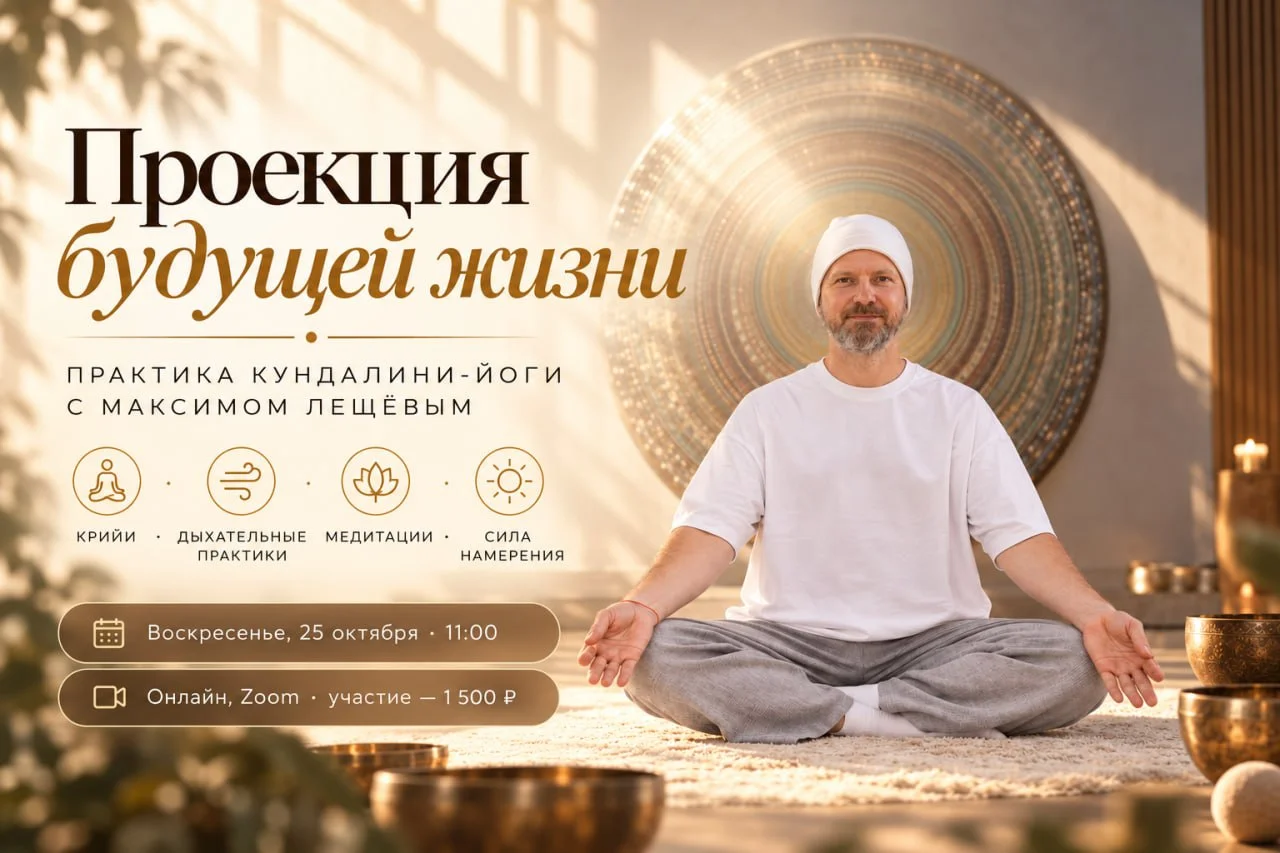 Проекция будущей жизни, практика кундалини-йоги с Максимом Лещёвым