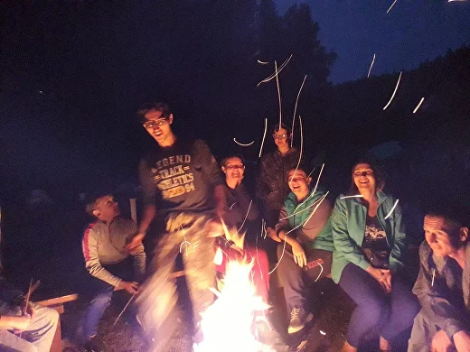 Костёр на сплаве Штурм Чусовая