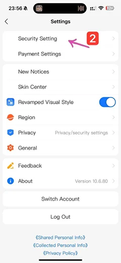 AliPay — ввод данных паспорта