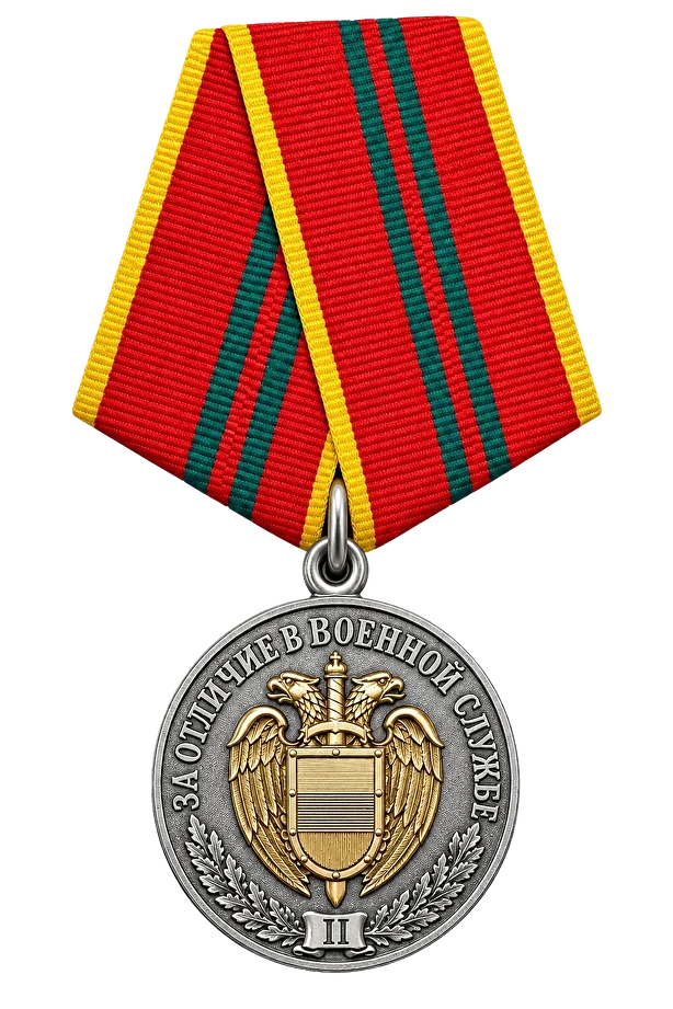 За отличие в военной службе II степени