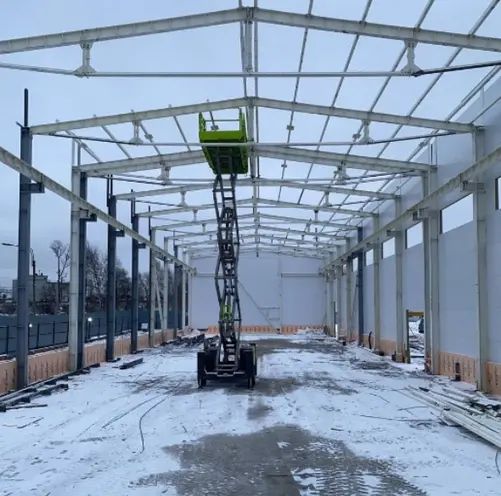 Монтаж стеновых сэндвич-панелей на каркас