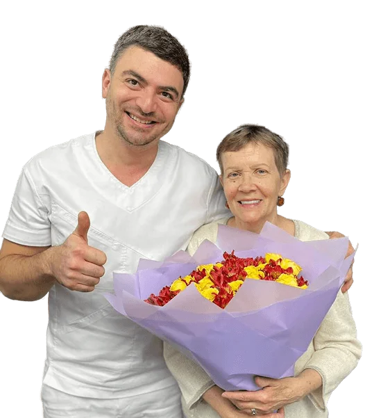 Доктор Корякин с пациенткой