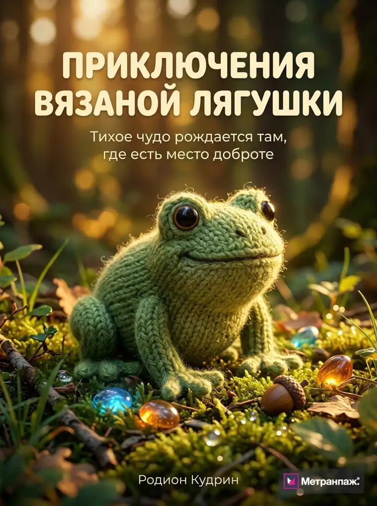 Обложка детской книги «Приключения Вяза», созданная в сервисе Метранпаж