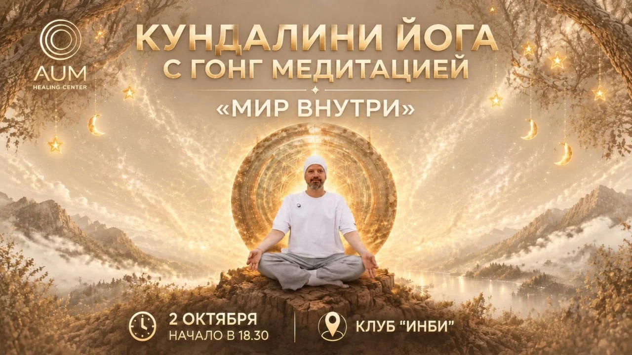 Мир внутри — кундалини-йога с гонг-медитацией, Максим Лещёв, 2 октября