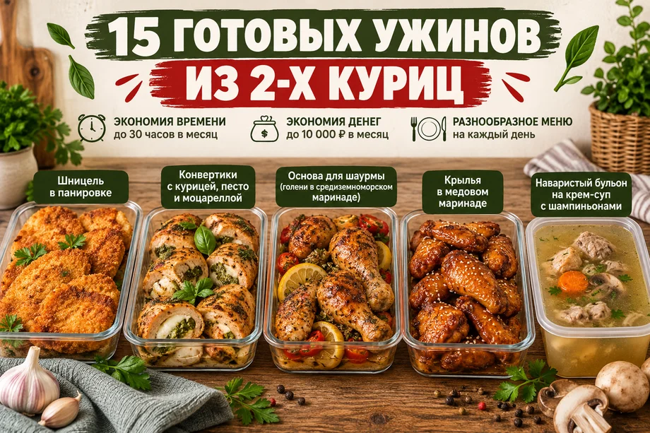Пять домашних заготовок из одной курицы