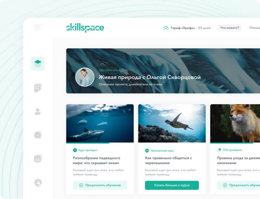 Платформа для онлайн-обучения Skillspace