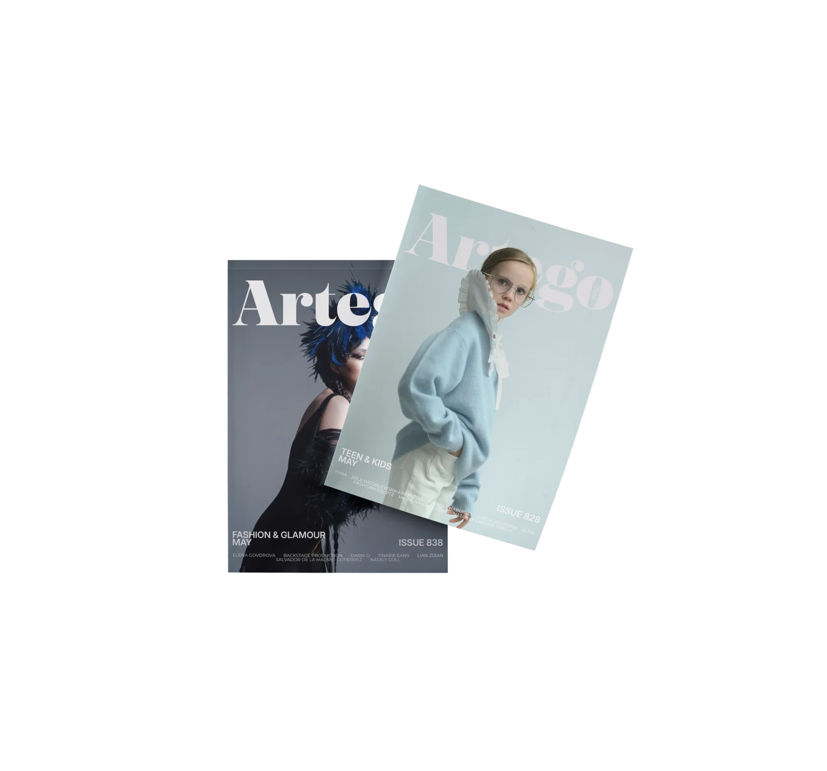 Two Artego Magazine fashion covers
