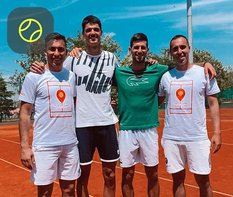 Profispieler beim Training bei Player Zone