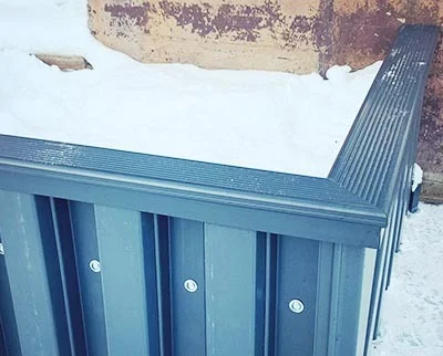 Шапочный брус из ПВХ