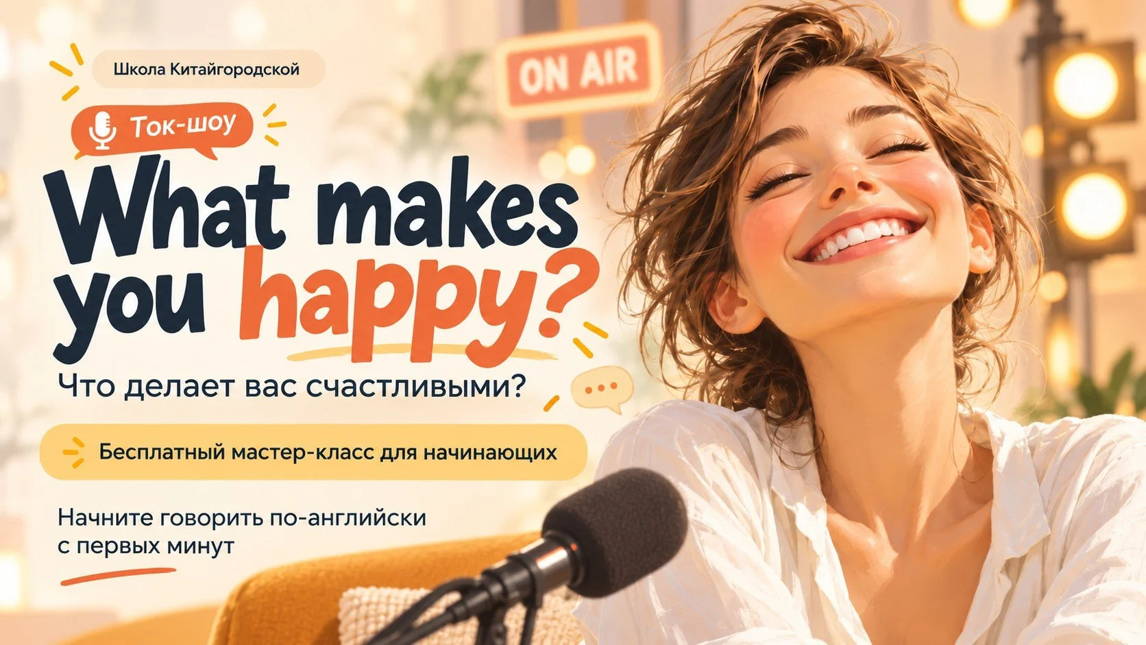 What makes you happy? — бесплатный мастер-класс Школы Китайгородской