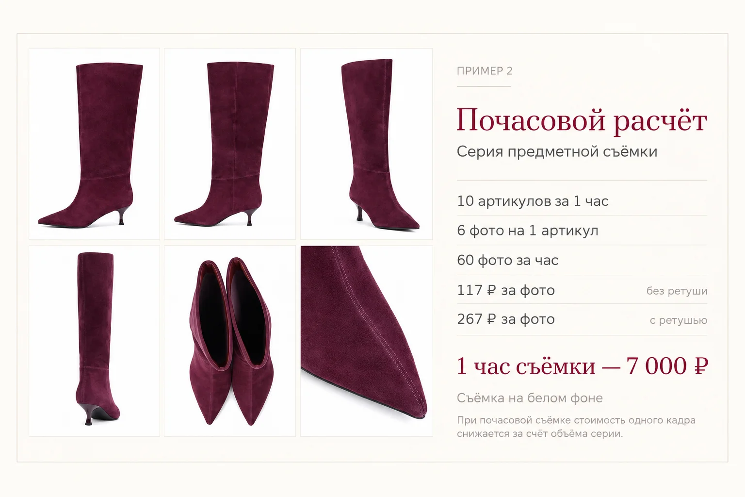 Пример серии с почасовой оплатой — 1