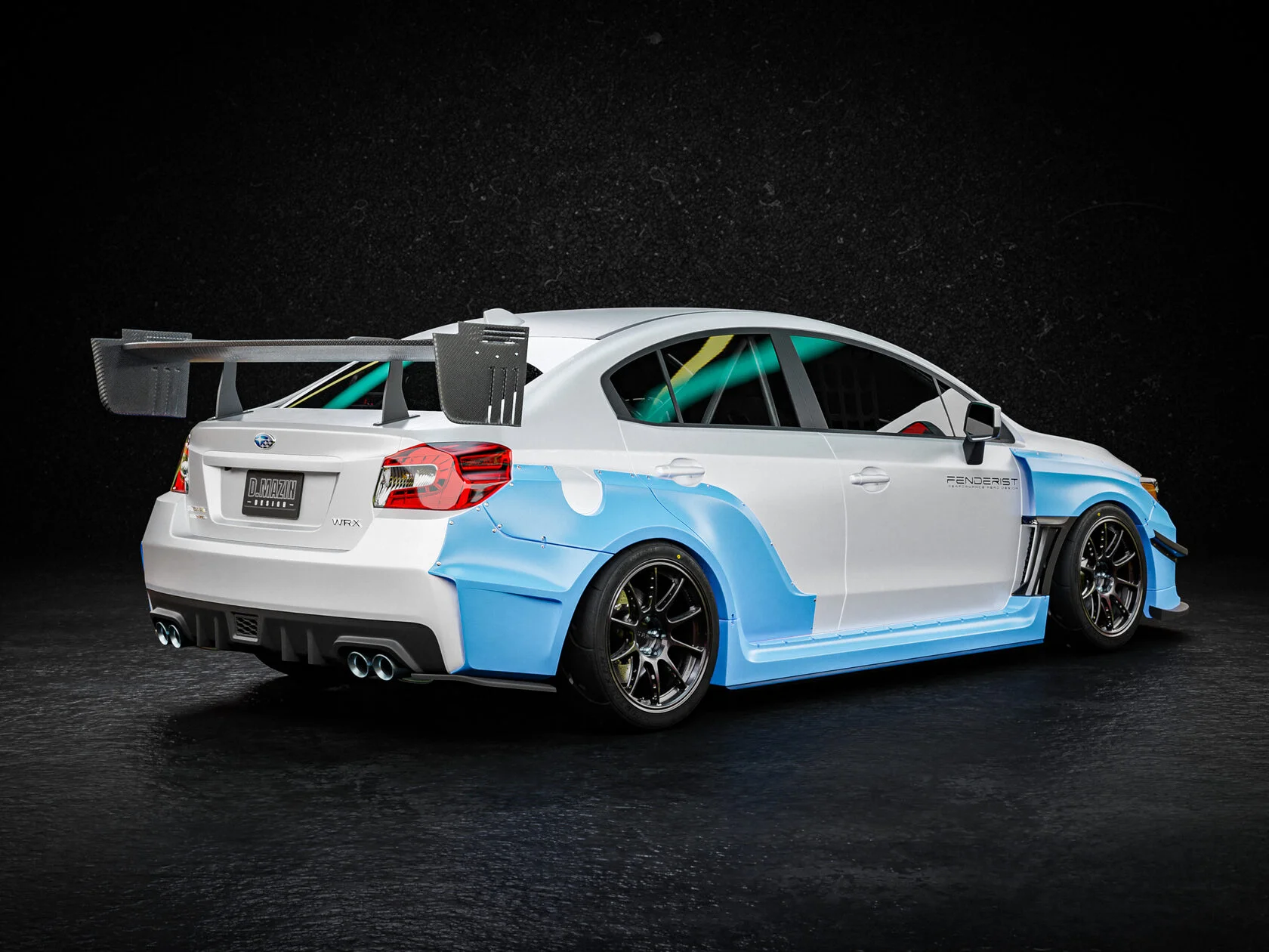 CM Model Subaru VAB WRX STI&S4 Wide Body Kit Silver – Hot