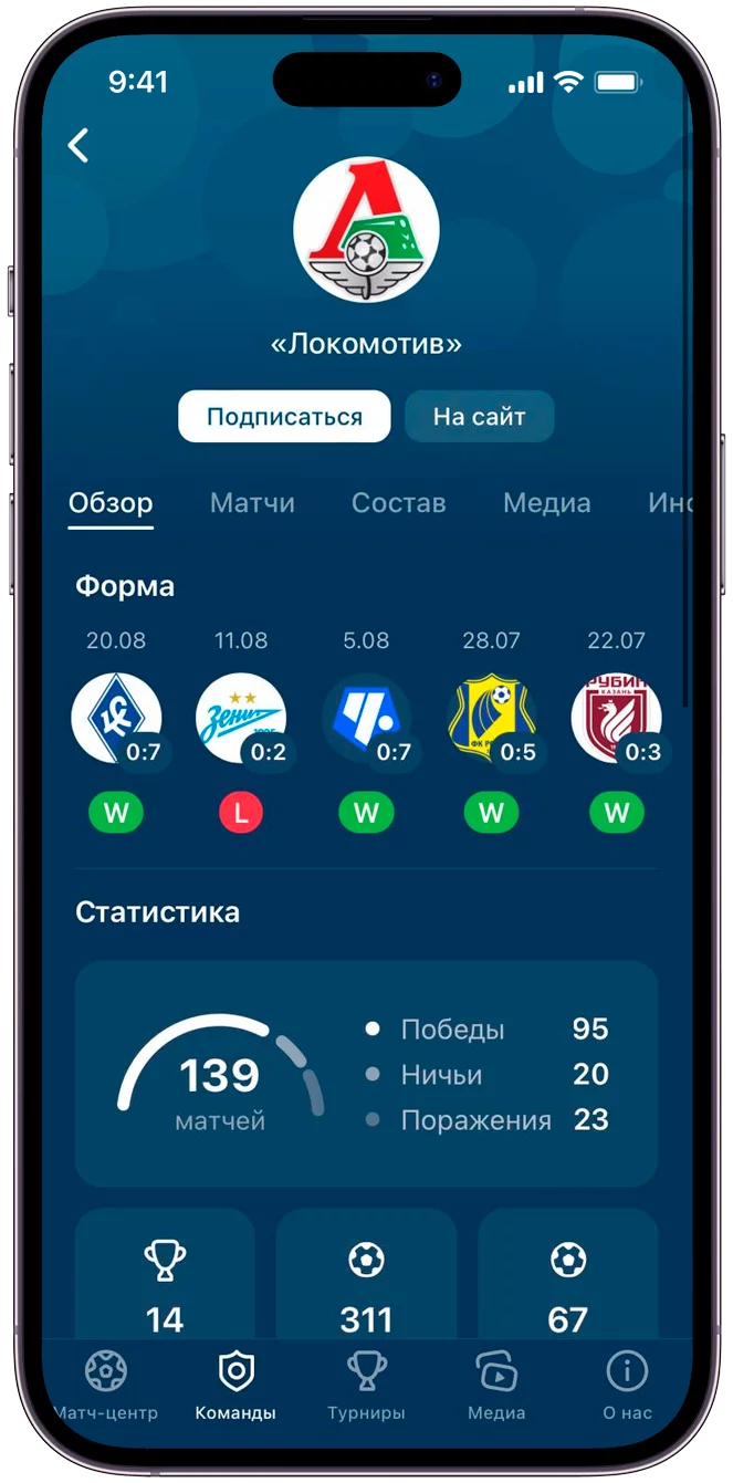 Join.Football - сервис для создания сайтов футбольных лиг, федераций и  турниров