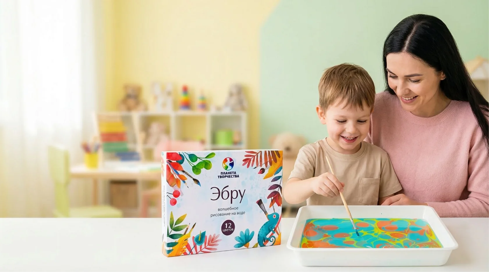 Эбру — рисование на воде