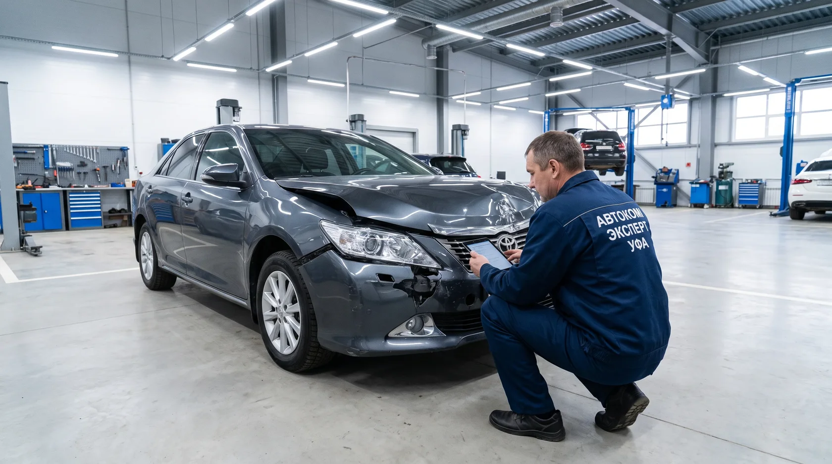 опись видимых повреждений, независимая оценка АвтоКом Эксперт Уфа