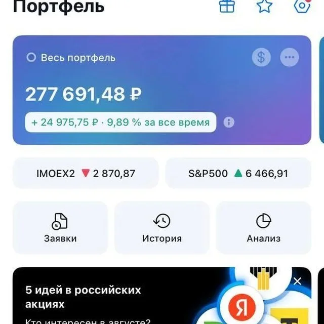 Скрин портфеля