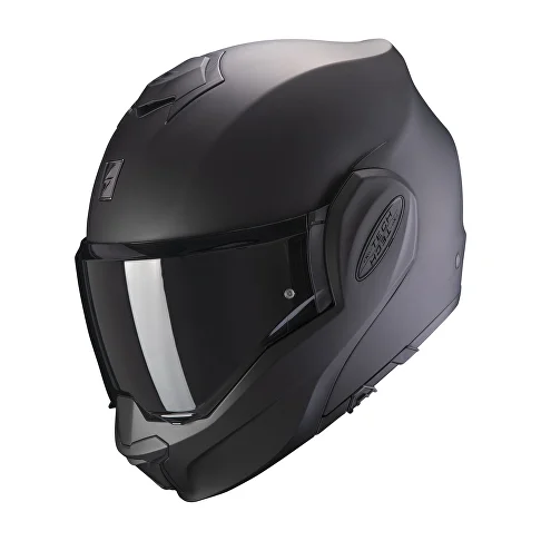 Мотошлем флип-бэк SCORPION EXO-TECH EVO Solid Matt Black — в наличии в Санкт-Петербурге