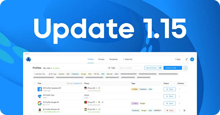 Update 1.15: New Tag Features, Extensions Management, and More