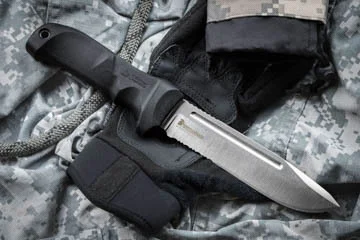 Kizlyar Supreme fixed blade with Kraton handle