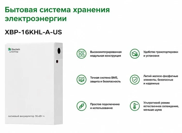 Бытовая система хранения энергии Haier Energy