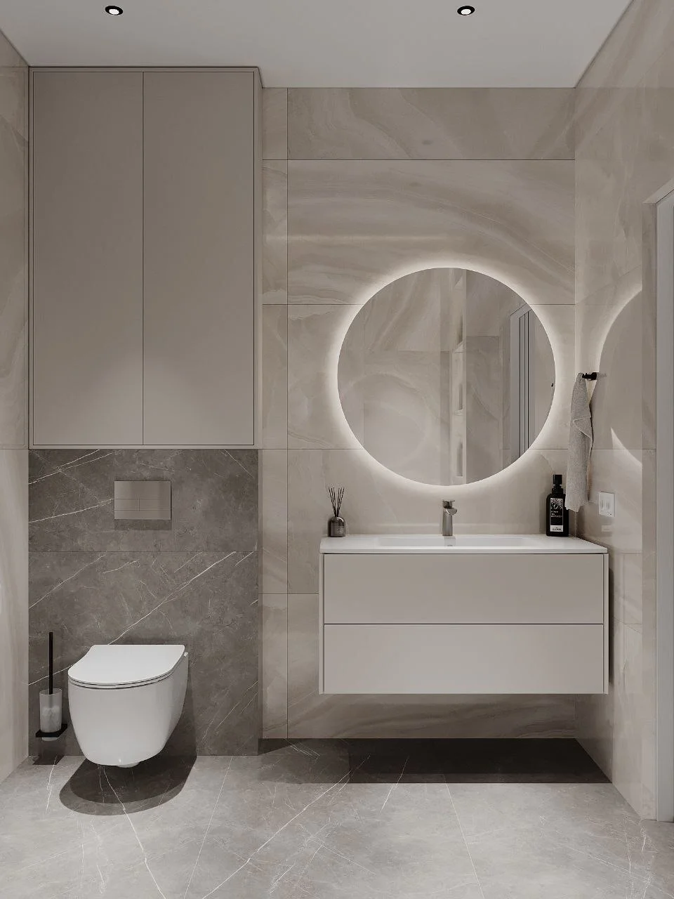 3D Рендер ванной комнаты