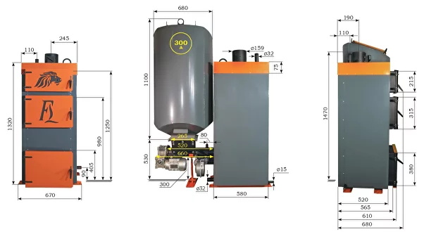 Автоматические твёрдотопливные котлы FIERY LION