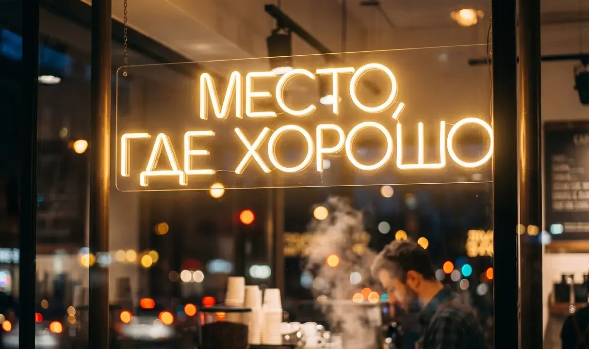 Разные неоновые вывески на стене — гид по выбору